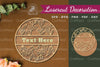 Floral Monogram Laser Cut Sign Clipart Bundle