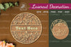 Floral Monogram Laser Cut Sign Clipart Bundle
