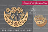Floral Moon Laser Cut Decoration Clipart Bundle