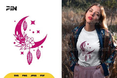 Floral Moon Boho SVG Bundle - CraftNest - Digital Crafting and Art