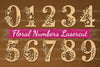 Floral Numbers Clipart Bundle
