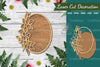 Floral Oval Laser Cut Sign Clipart Bundle
