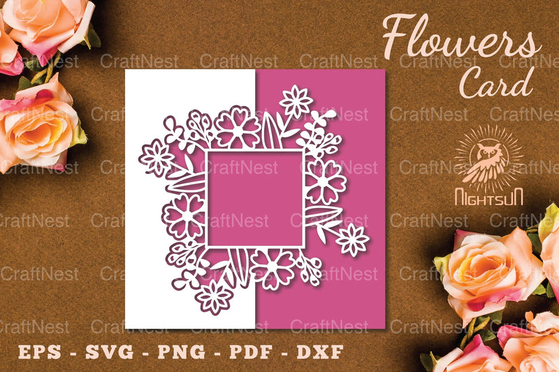 Floral Papercut Card SVG Bundle - CraftNest - Digital Crafting and Art