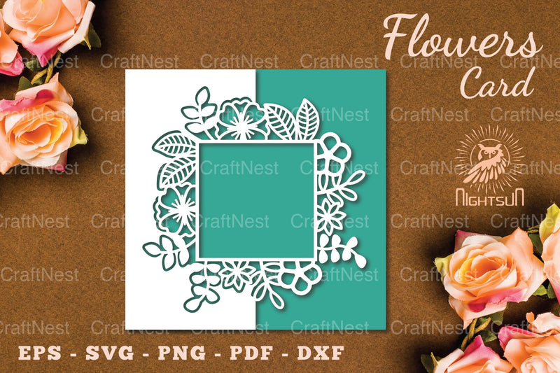 Floral Papercut Card SVG Bundle - CraftNest - Digital Crafting and Art