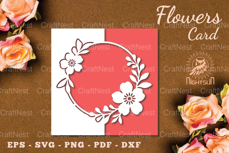 Floral Papercut Card SVG Bundle - CraftNest - Digital Crafting and Art