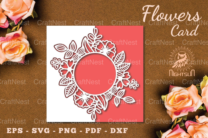 Floral Papercut Card SVG Bundle - CraftNest - Digital Crafting and Art