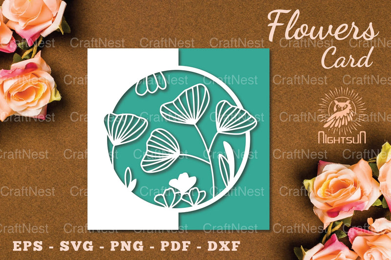 Floral Papercut Card SVG Bundle - CraftNest - Digital Crafting and Art