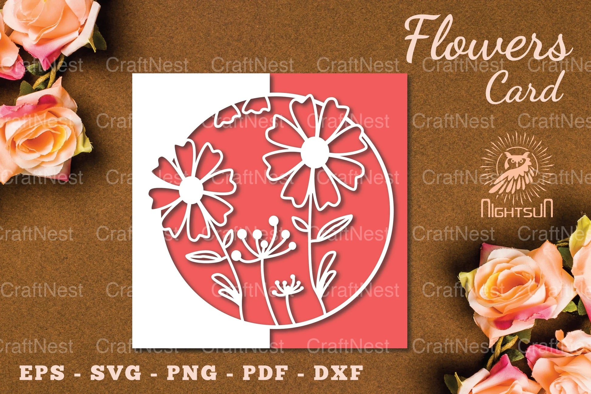 Floral Papercut Card SVG Bundle - CraftNest - Digital Crafting and Art