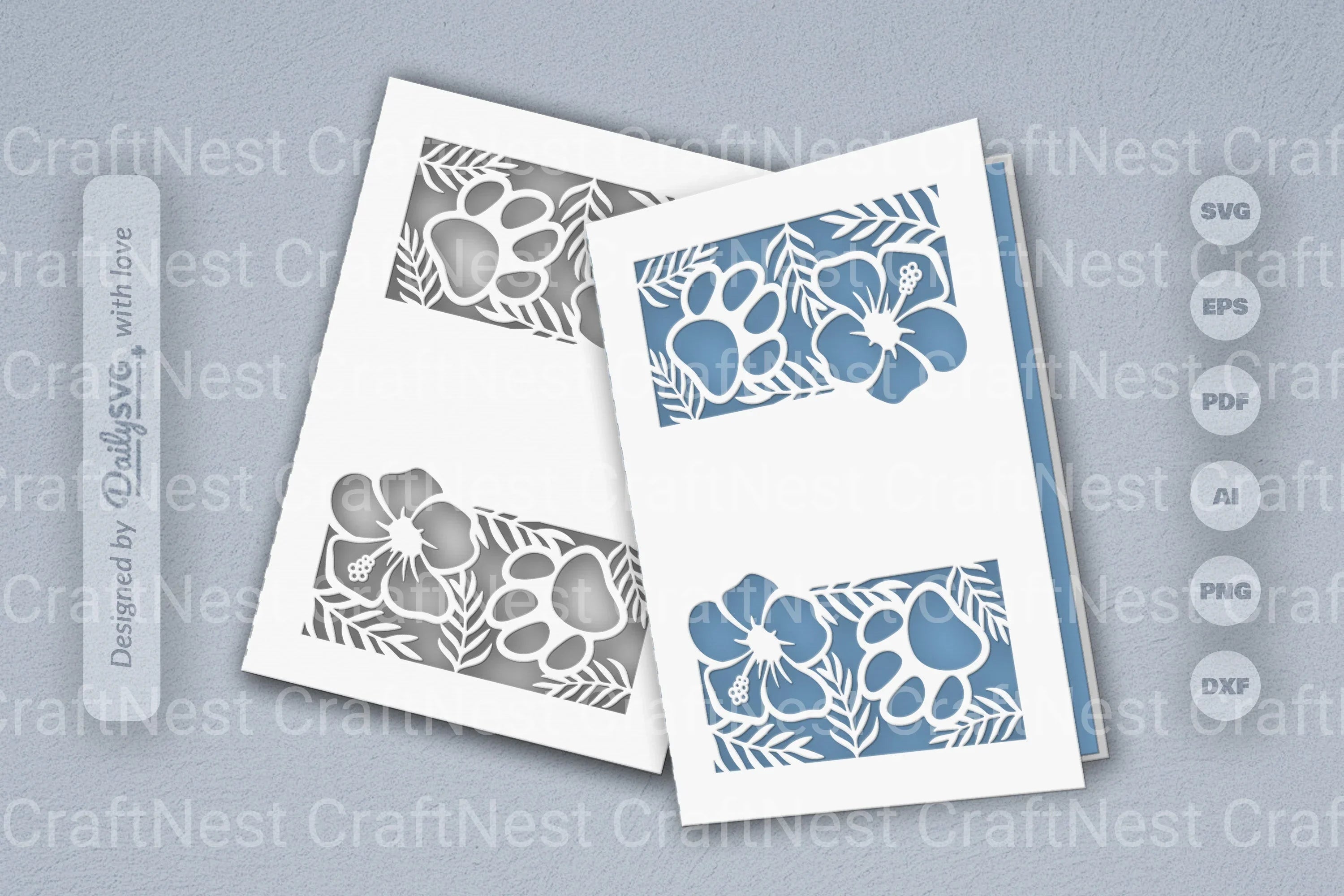 Floral Paw SVG Bundle for Pet Lovers