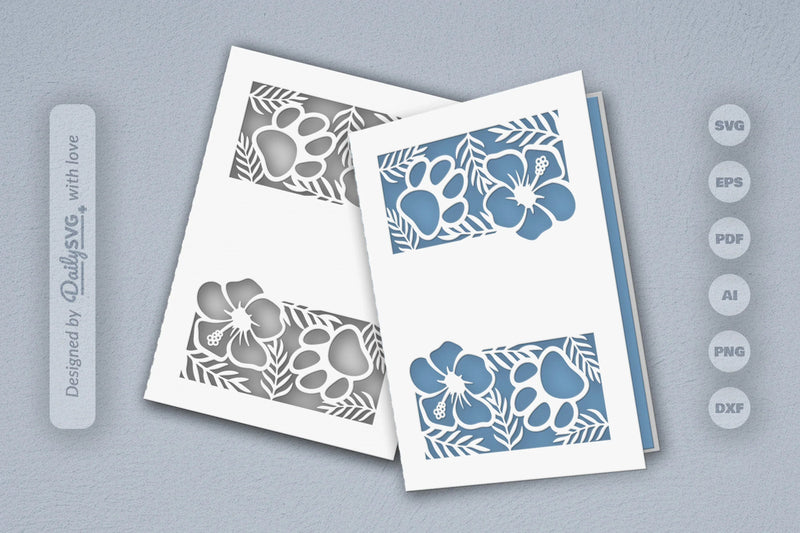 Floral Paw SVG Bundle for Pet Lovers 7 - CraftNest - Digital Crafting and Art
