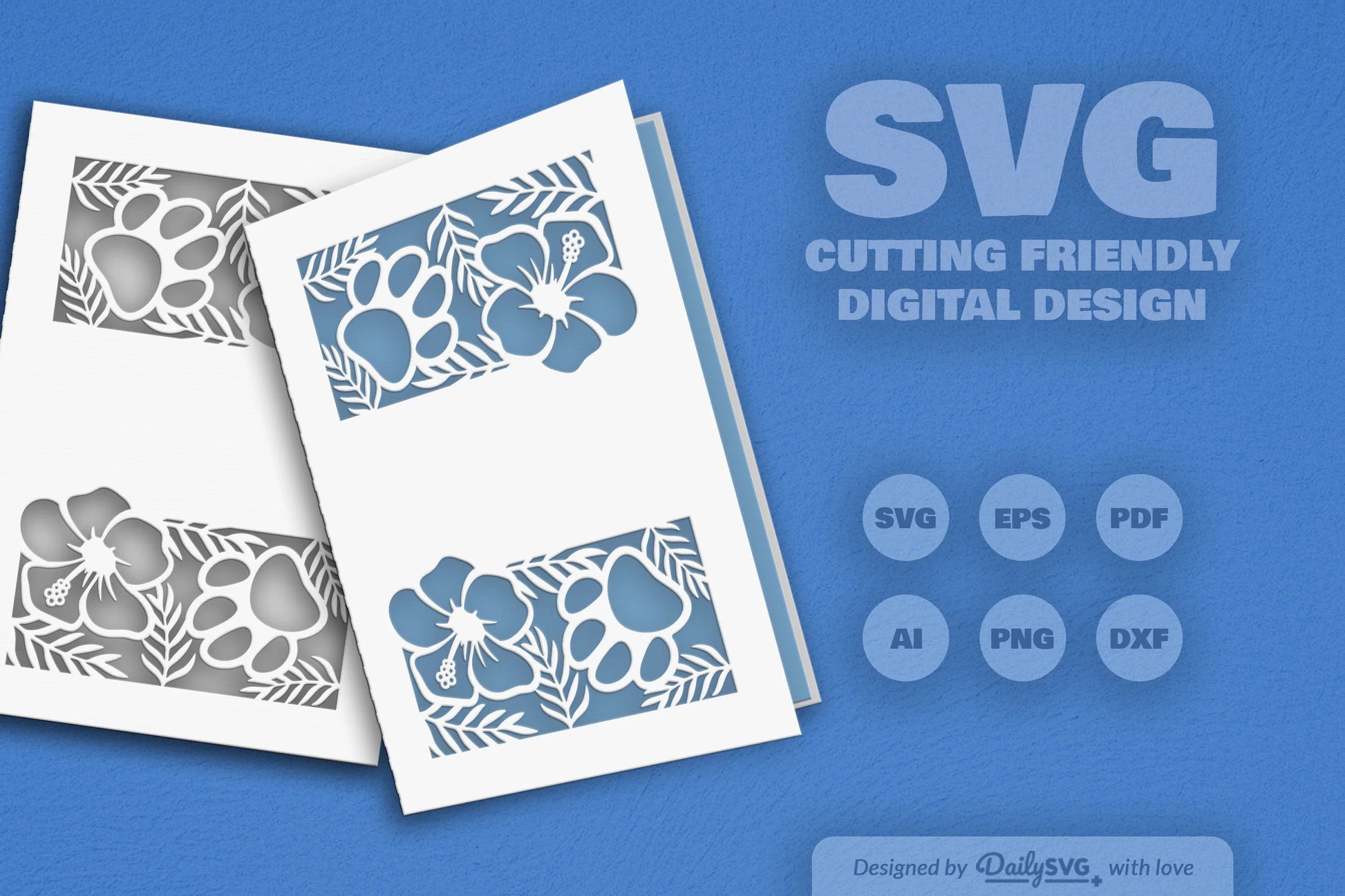 Floral Paw SVG Bundle for Pet Lovers 7 - CraftNest - Digital Crafting and Art