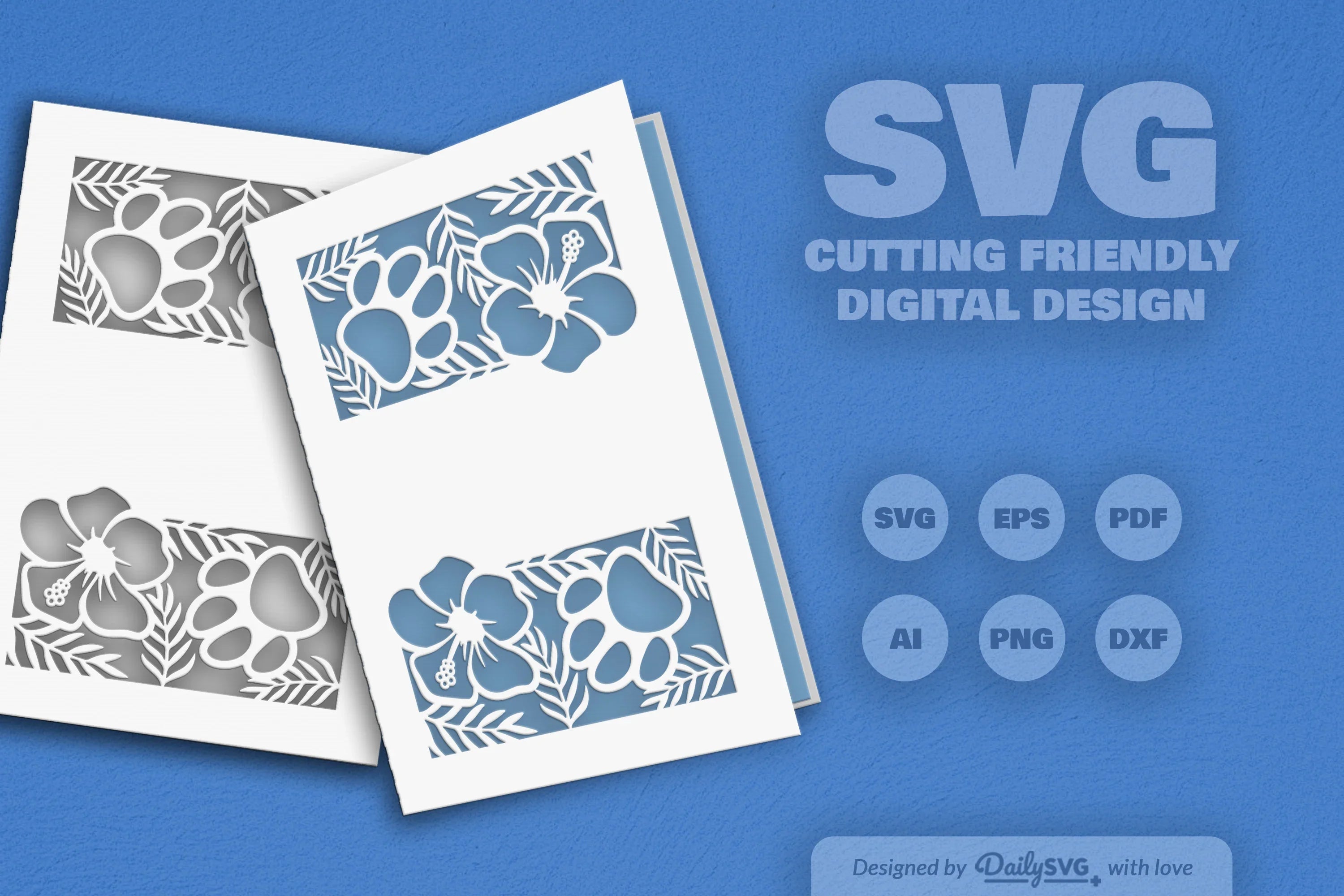 Floral Paw SVG Bundle for Pet Lovers 7 - CraftNest - Digital Crafting and Art