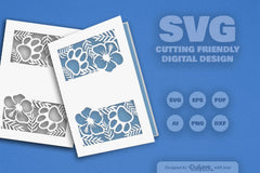 Floral Paw Greeting Card Clipart SVG Bundle - CraftNest - Digital Crafting and Art