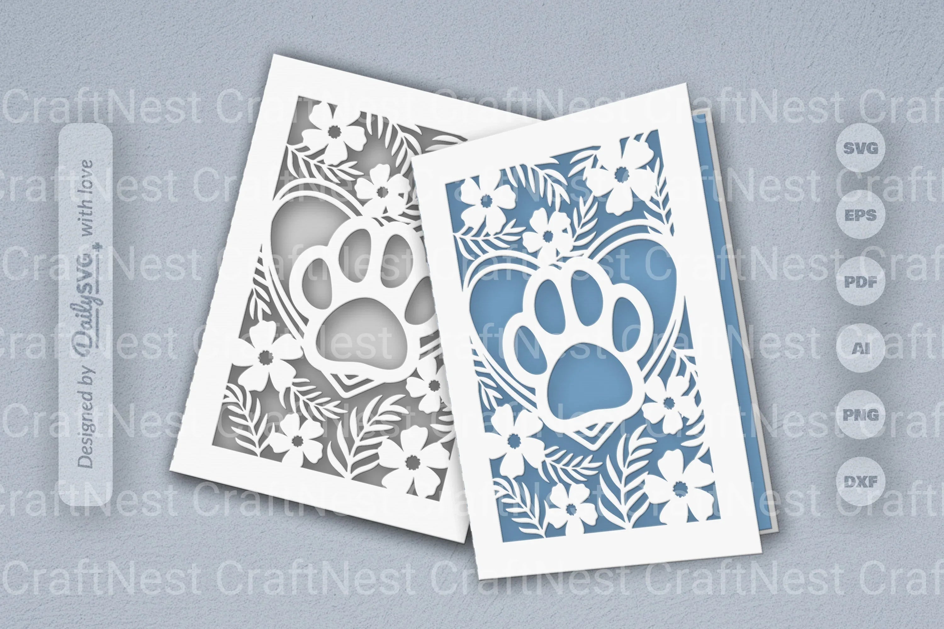 Floral Paw SVG Bundle for Pet Lovers