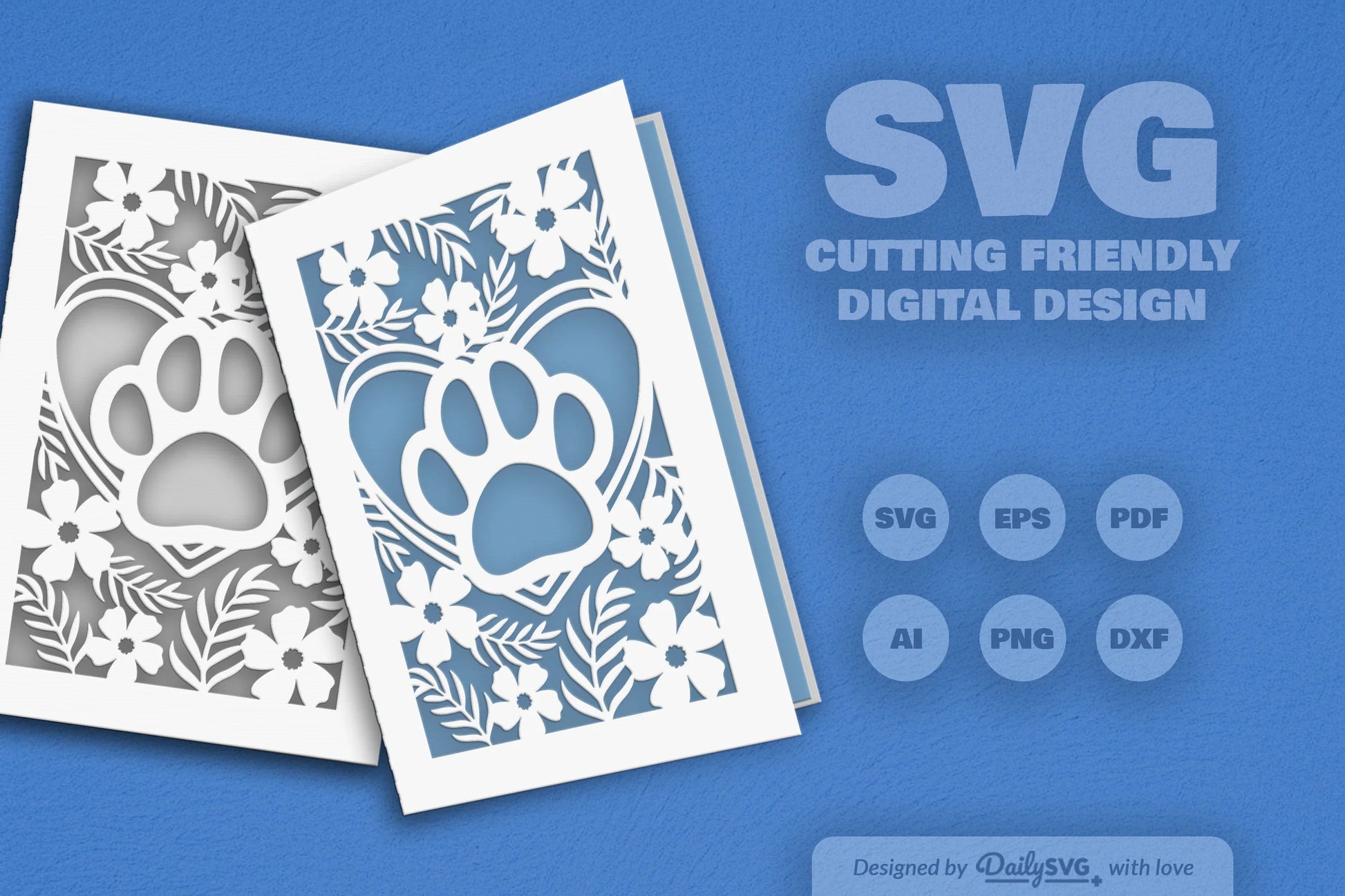 Floral Paw SVG Bundle for Pet Lovers 2 - CraftNest - Digital Crafting and Art