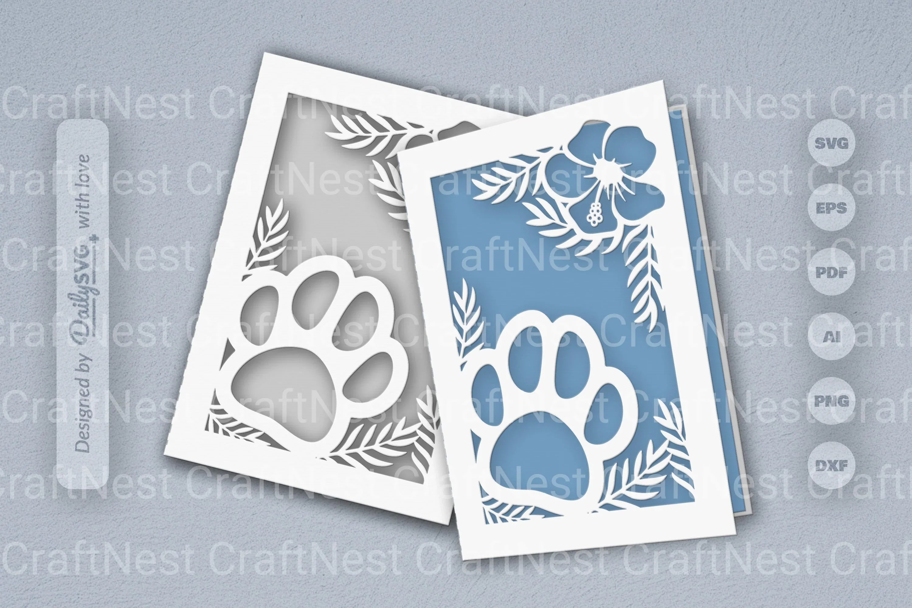 Floral Paw SVG Bundle for Pet Lovers