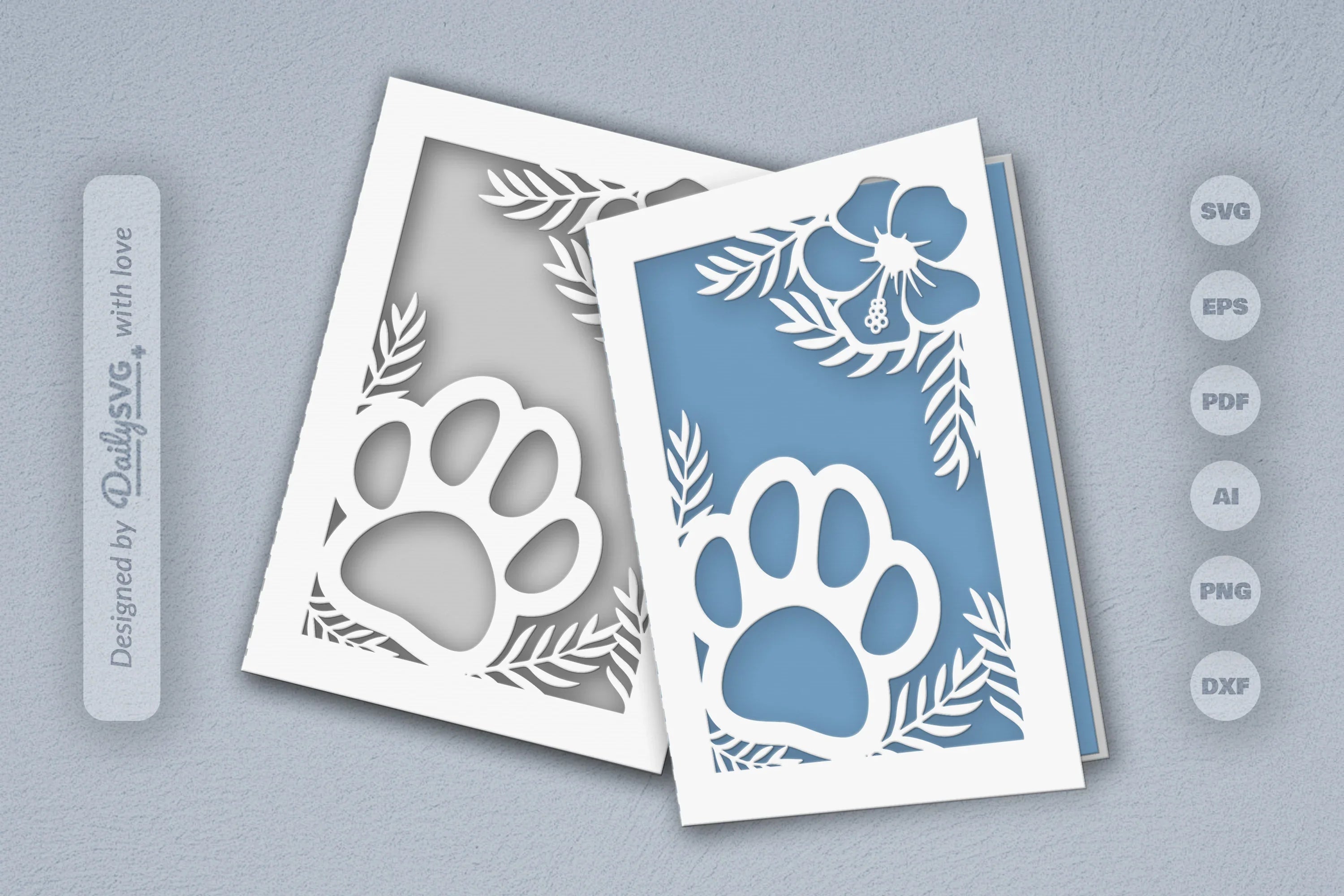 Floral Paw SVG Bundle for Pet Lovers 6 - CraftNest - Digital Crafting and Art