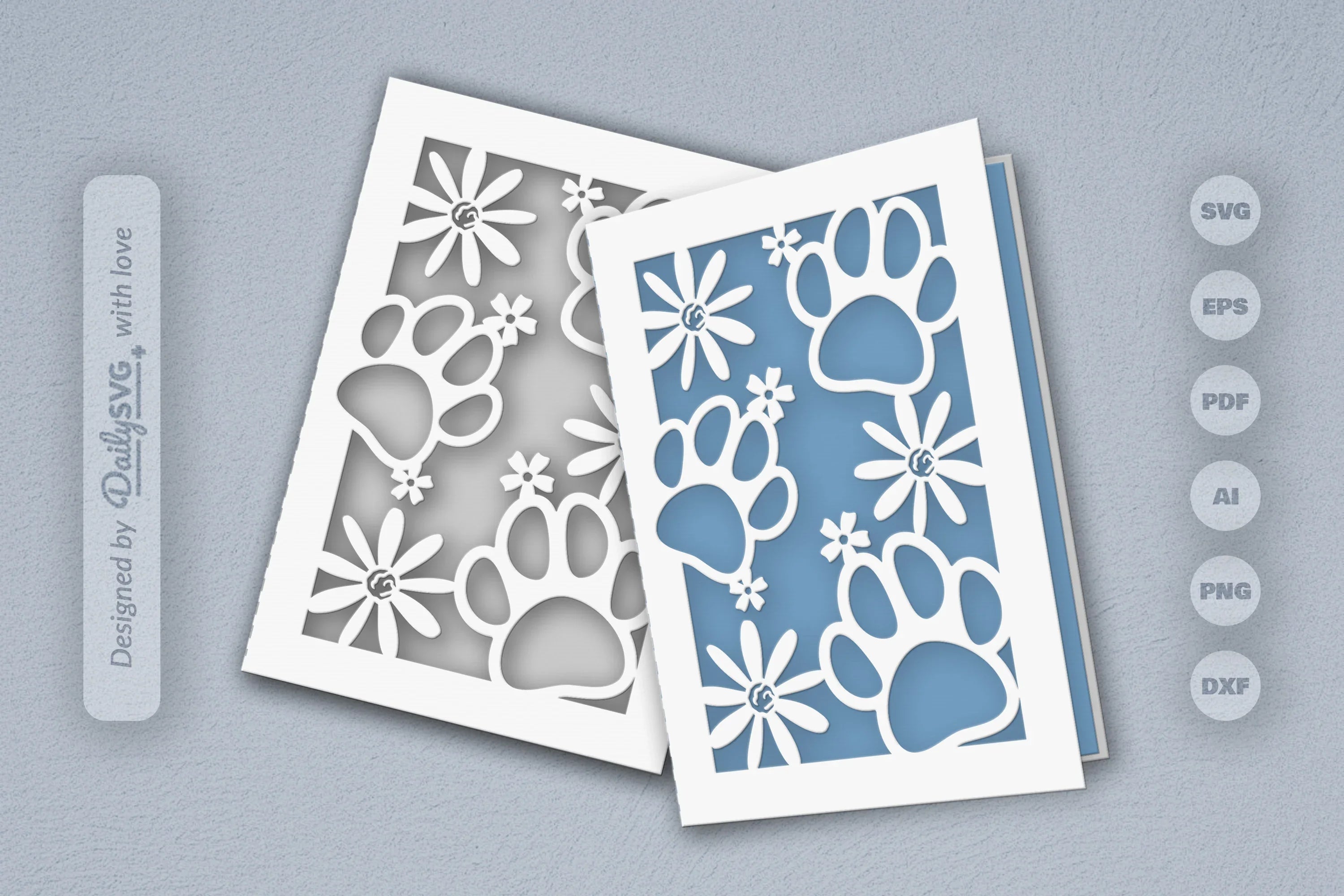 Floral Paw Print SVG Bundle 1 - CraftNest - Digital Crafting and Art