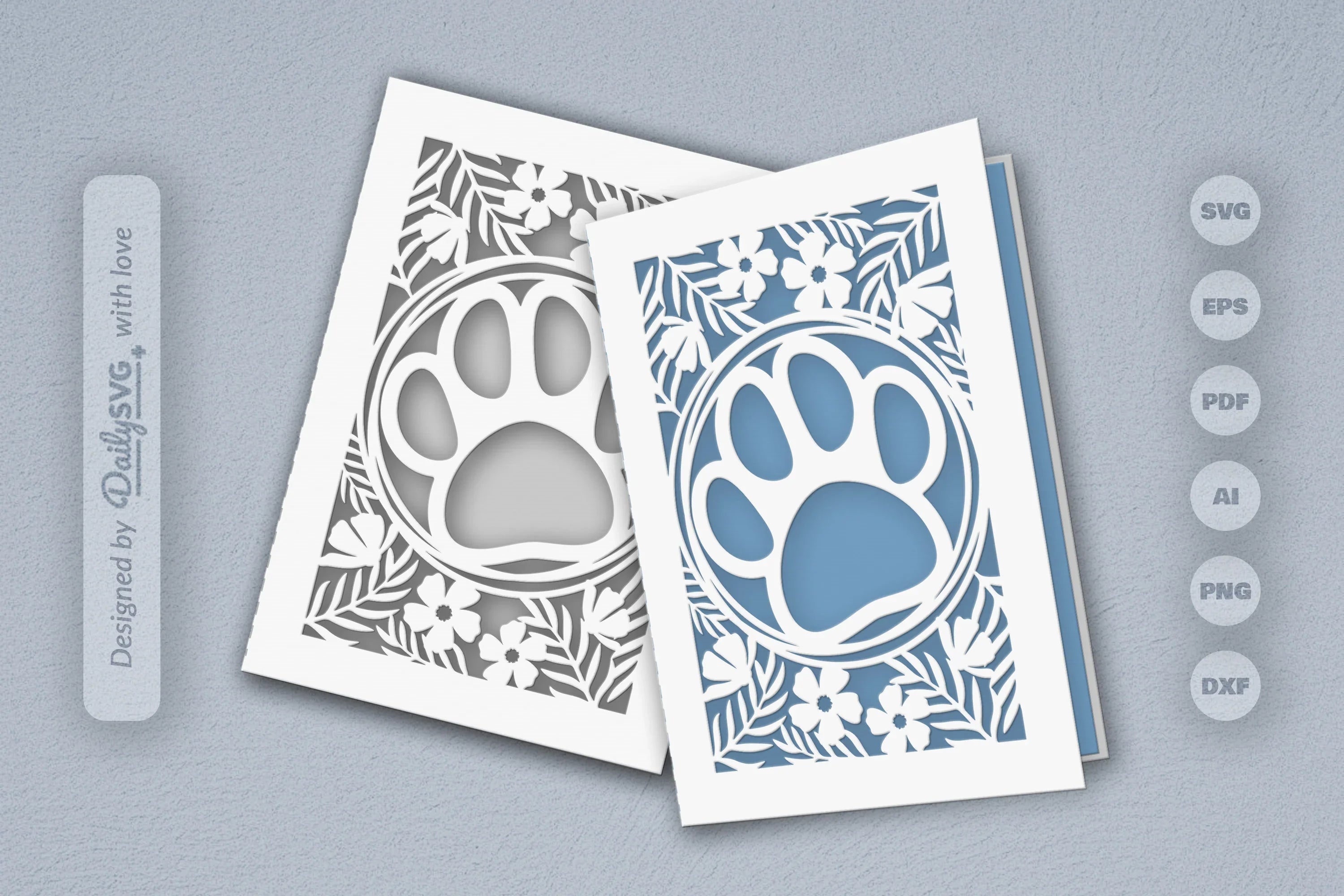 Floral Paw SVG Bundle for Pet Lovers 1 - CraftNest - Digital Crafting and Art