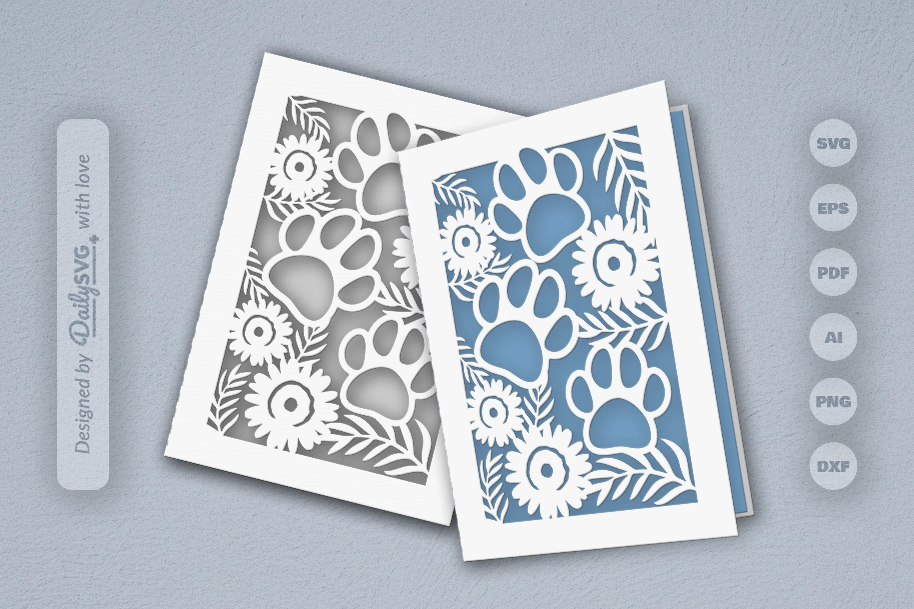 Floral Paw SVG Bundle for Pet Lovers 3 - CraftNest - Digital Crafting and Art