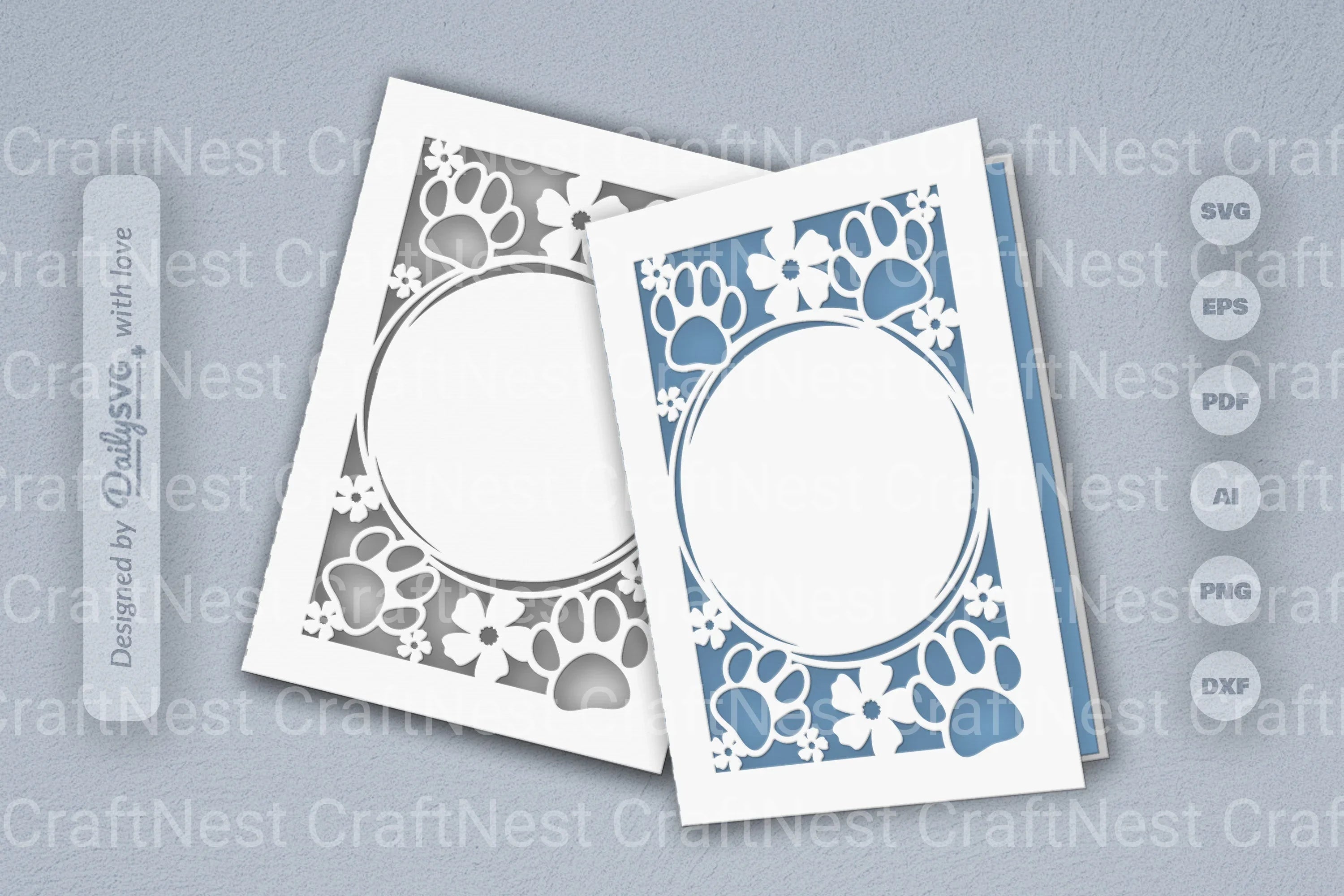 Floral Paw SVG Bundle for Pet Lovers