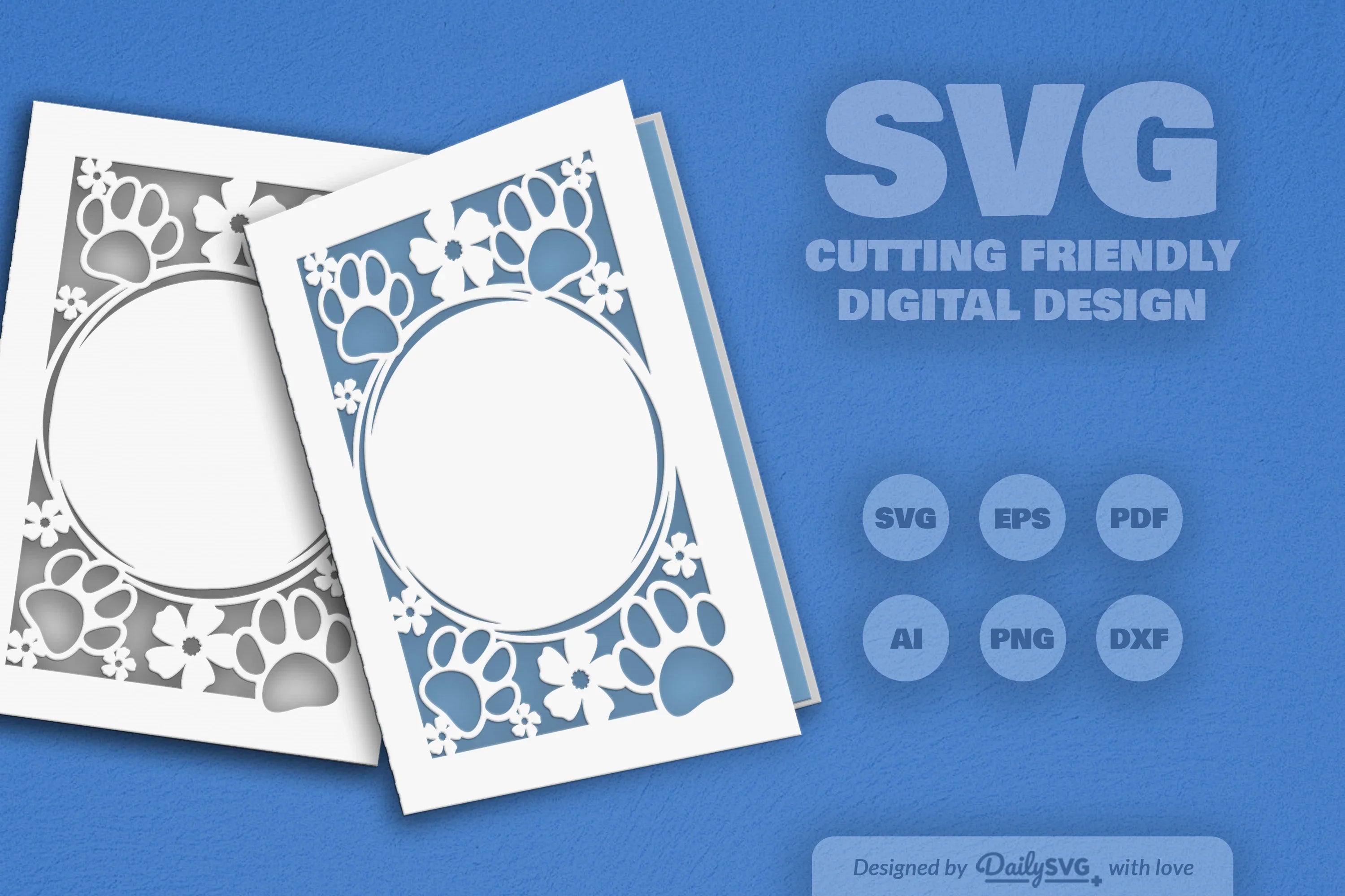 Floral Paw SVG Bundle for Pet Lovers 4 - CraftNest - Digital Crafting and Art