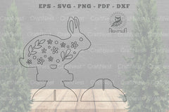 Floral Rabbit Laser Cut Home Decor Clipart Bundle - CraftNest - Digital Crafting and Art