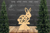 Floral Rabbit Laser Cut Home Decor Clipart Bundle