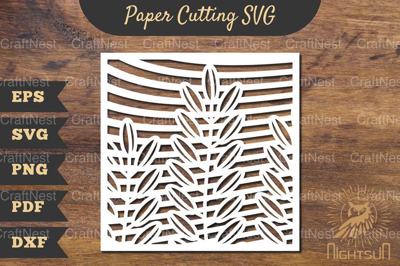 Floral Rectangle Frame Papercut SVG Bundle - CraftNest - Digital Crafting and Art
