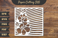 Floral Rectangle Frame Papercut Clipart Bundle - CraftNest - Digital Crafting and Art