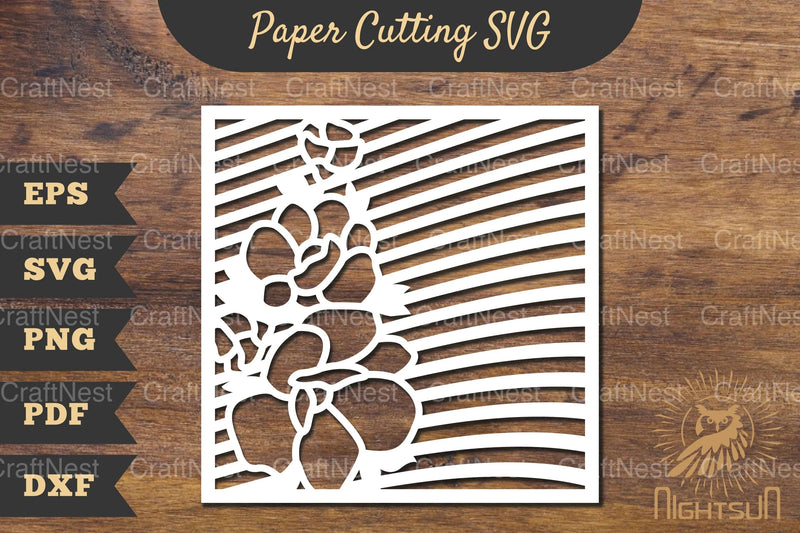 Floral Rectangle Frame Papercut Clipart Bundle - CraftNest - Digital Crafting and Art