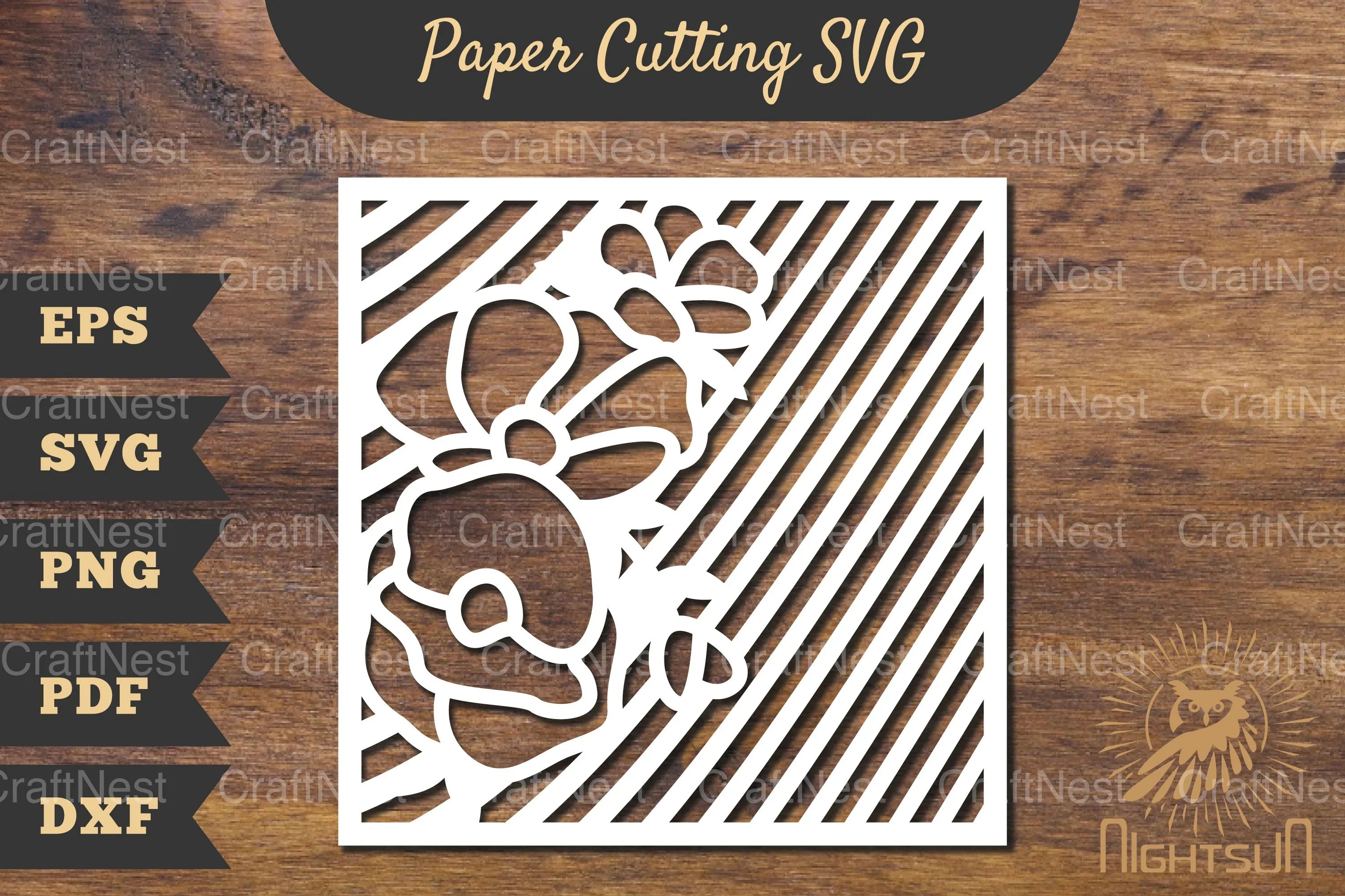 Floral Rectangle Frame Papercut Clipart Bundle - CraftNest - Digital Crafting and Art