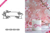 Floral Ribbon Border SVG Bundle