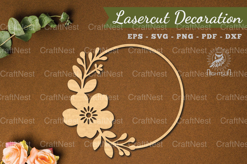 Floral Round Lasercut Decoration Clipart Bundle - CraftNest - Digital Crafting and Art