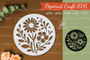 Floral Round Paper Cut Clipart Bundle