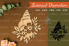 Floral Shell Lasercut Decoration SVG Bundle