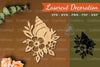 Floral Shell Lasercut Decoration SVG Bundle