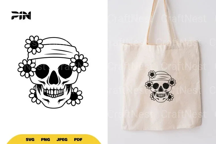 Floral Skull SVG Bundle - CraftNest - Digital Crafting and Art