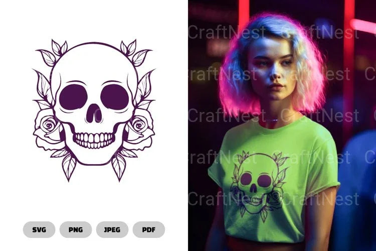 Floral Skull SVG Bundle - CraftNest - Digital Crafting and Art