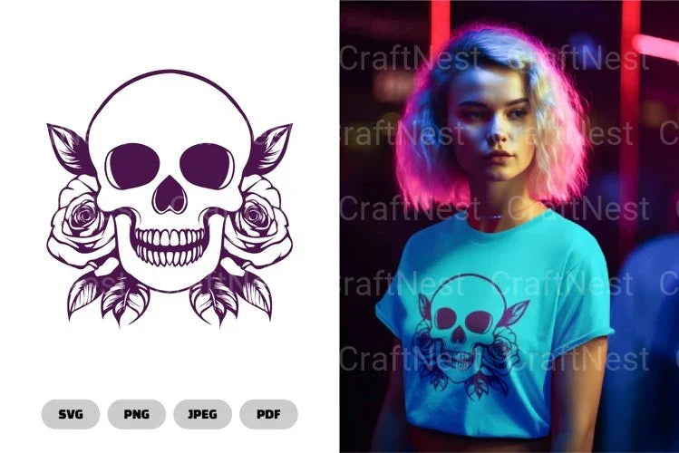 Floral Skull SVG Bundle - CraftNest - Digital Crafting and Art