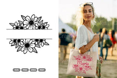 Floral Split Border Clipart Bundle - CraftNest - Digital Crafting and Art