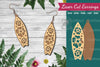 Floral Surfboard Laser Cut Earrings Design Bundle