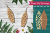 Floral Surfboard Laser Cut Earrings Design Bundle