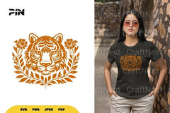 Floral Tiger Nature SVG Bundle - CraftNest - Digital Crafting and Art