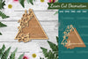 Floral Triangle Laser Cut Sign Clipart Bundle