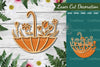 Floral Umbrella Laser Cut Decoration Clipart Bundle
