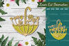 Floral Umbrella Laser Cut Decoration Clipart Bundle