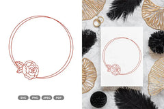 Floral Wedding Frame SVG Bundle - CraftNest - Digital Crafting and Art