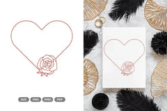 Floral Wedding Frame SVG Bundle - CraftNest - Digital Crafting and Art