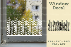 Floral Window Decal SVG Bundle - CraftNest - Digital Crafting and Art